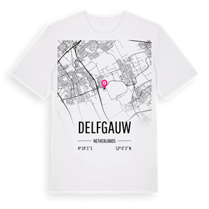 Delfgauw karta t-shirt – ekologisk bomull t-shirt från Pinshirt