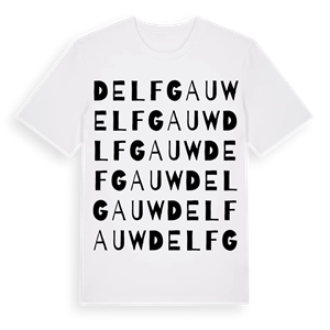 Delfgauw ordlek t-shirt – ekologisk bomull t-shirt från Pinshirt