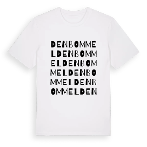 Den Bommel ordlek t-shirt – ekologisk bomull t-shirt från Pinshirt