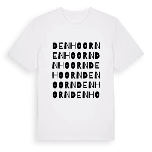 Den Hoorn ordlek t-shirt – ekologisk bomull t-shirt från Pinshirt
