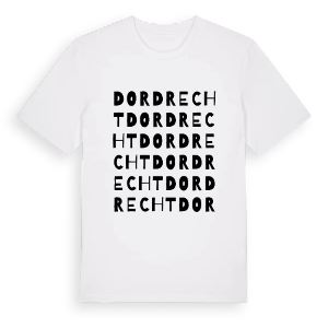 Dordrecht ordlek t-shirt – ekologisk bomull t-shirt från Pinshirt