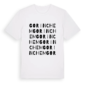 Gorinchem ordlek t-shirt – ekologisk bomull t-shirt från Pinshirt