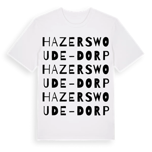 Hazerswoude-Dorp ordlek t-shirt – ekologisk bomull t-shirt från Pinshirt