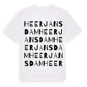 Heerjansdam ordlek t-shirt – ekologisk bomull t-shirt från Pinshirt