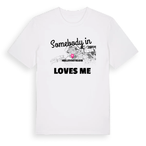 Någon i Hellevoetsluis älskar mig t-shirt – ekologisk bomull t-shirt från Pinshirt