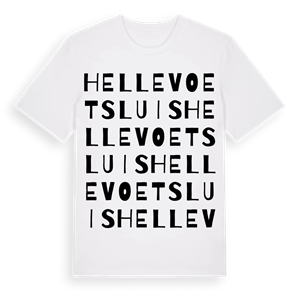 Hellevoetsluis ordlek t-shirt – ekologisk bomull t-shirt från Pinshirt