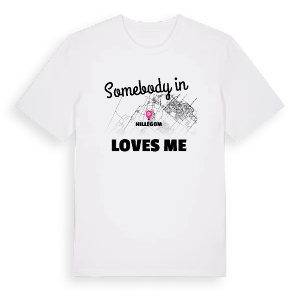 Någon i Hillegom älskar mig t-shirt – ekologisk bomull t-shirt från Pinshirt