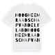 Hoogheemraadschap van Delfland ordlek t-shirt