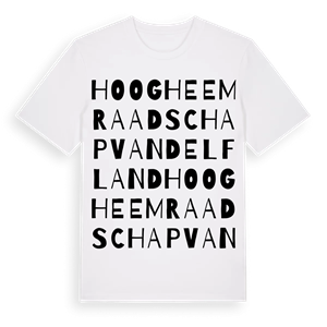 Hoogheemraadschap van Delfland ordlek t-shirt – ekologisk bomull t-shirt från Pinshirt
