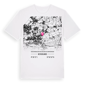 Hoogheemraadschap van Schieland en de Krimpenerwaard karta t-shirt – ekologisk bomull t-shirt från Pinshirt