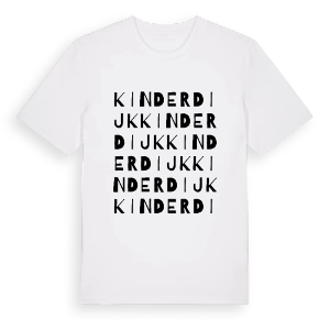 Kinderdijk ordlek t-shirt – ekologisk bomull t-shirt från Pinshirt