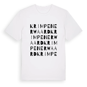 Krimpenerwaard ordlek t-shirt – ekologisk bomull t-shirt från Pinshirt