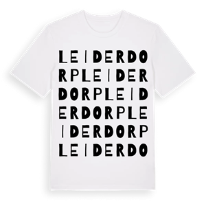 Leiderdorp ordlek t-shirt – ekologisk bomull t-shirt från Pinshirt