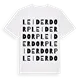 Leiderdorp ordlek t-shirt