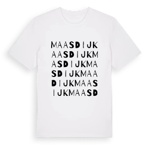 Maasdijk ordlek t-shirt – ekologisk bomull t-shirt från Pinshirt