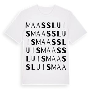 Maassluis ordlek t-shirt – ekologisk bomull t-shirt från Pinshirt