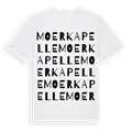Moerkapelle ordlek t-shirt