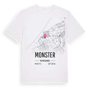 Monster karta t-shirt – ekologisk bomull t-shirt från Pinshirt