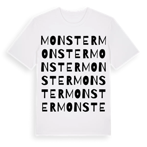 Monster ordlek t-shirt – ekologisk bomull t-shirt från Pinshirt