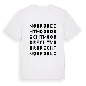 Moordrecht ordlek t-shirt – ekologisk bomull t-shirt från Pinshirt