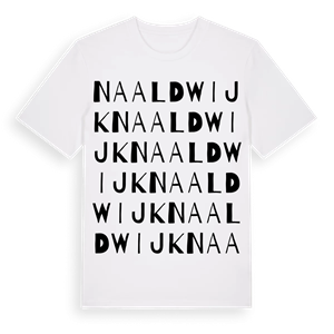 Naaldwijk ordlek t-shirt – ekologisk bomull t-shirt från Pinshirt