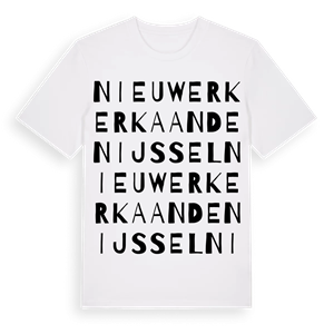 Nieuwerkerk aan den IJssel ordlek t-shirt – ekologisk bomull t-shirt från Pinshirt