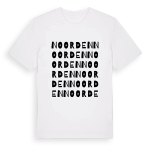 Noorden ordlek t-shirt – ekologisk bomull t-shirt från Pinshirt