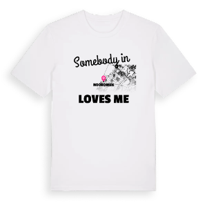 Någon i Noordwijk älskar mig t-shirt – ekologisk bomull t-shirt från Pinshirt