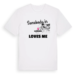 Någon i Noordwijk älskar mig t-shirt – ekologisk bomull t-shirt från Pinshirt