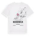 Noordwijk karta t-shirt