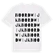 Noordwijk ordlek t-shirt