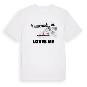 Någon i Noordwijkerhout älskar mig t-shirt – ekologisk bomull t-shirt från Pinshirt