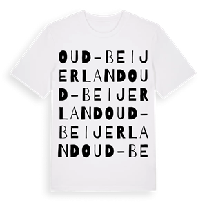 Oud-Beijerland ordlek t-shirt – ekologisk bomull t-shirt från Pinshirt