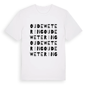 Oude Wetering ordlek t-shirt – ekologisk bomull t-shirt från Pinshirt