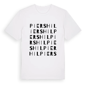 Piershil ordlek t-shirt – ekologisk bomull t-shirt från Pinshirt