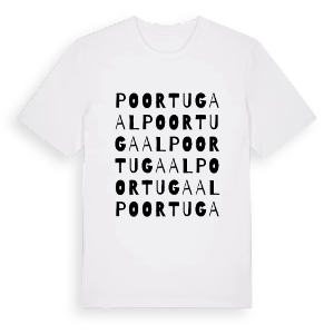 Poortugaal ordlek t-shirt – ekologisk bomull t-shirt från Pinshirt