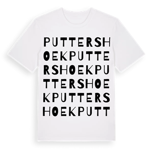 Puttershoek ordlek t-shirt – ekologisk bomull t-shirt från Pinshirt
