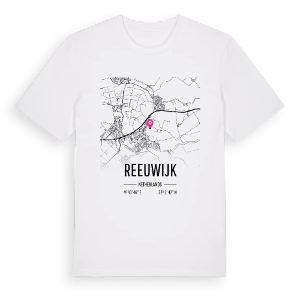 Reeuwijk karta t-shirt – ekologisk bomull t-shirt från Pinshirt