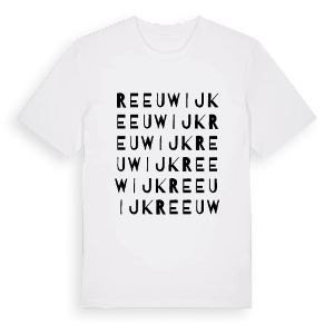 Reeuwijk ordlek t-shirt – ekologisk bomull t-shirt från Pinshirt