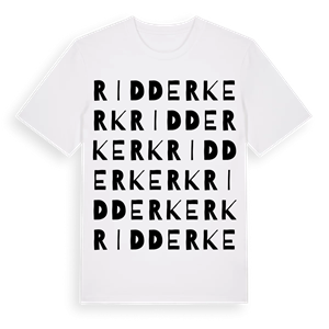 Ridderkerk ordlek t-shirt – ekologisk bomull t-shirt från Pinshirt
