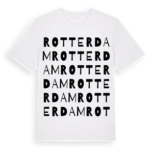 Rotterdam ordlek t-shirt – ekologisk bomull t-shirt från Pinshirt