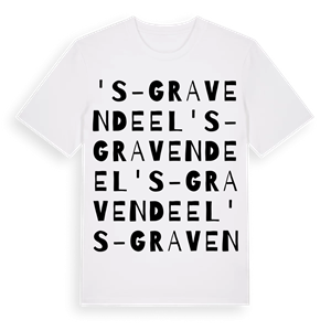 's-Gravendeel ordlek t-shirt – ekologisk bomull t-shirt från Pinshirt