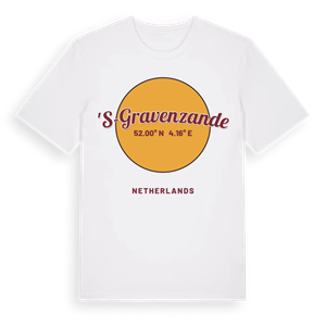 's-Gravenzande cirkel t-shirt – ekologisk bomull t-shirt från Pinshirt