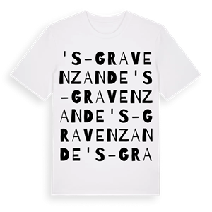 's-Gravenzande ordlek t-shirt – ekologisk bomull t-shirt från Pinshirt