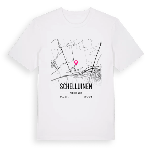 Schelluinen karta t-shirt – ekologisk bomull t-shirt från Pinshirt