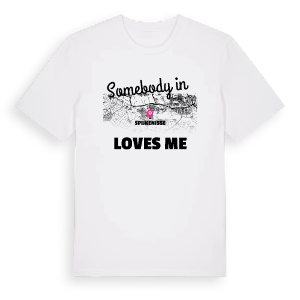Någon i Spijkenisse älskar mig t-shirt – ekologisk bomull t-shirt från Pinshirt