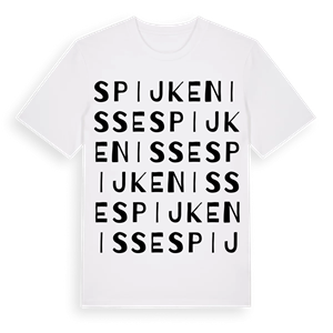 Spijkenisse ordlek t-shirt – ekologisk bomull t-shirt från Pinshirt