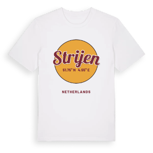 Strijen cirkel t-shirt – ekologisk bomull t-shirt från Pinshirt