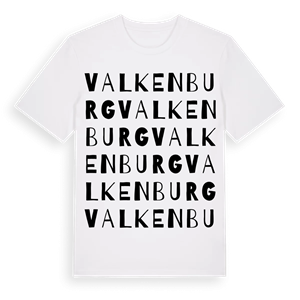 Valkenburg ordlek t-shirt – ekologisk bomull t-shirt från Pinshirt