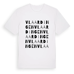 Vlaardingen ordlek t-shirt – ekologisk bomull t-shirt från Pinshirt